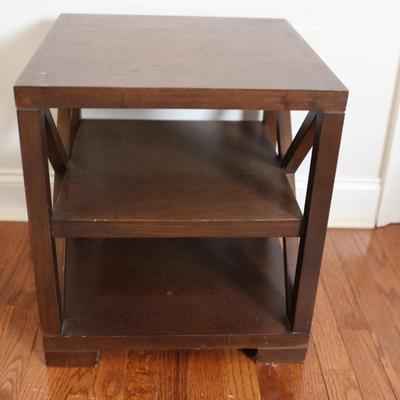 Modern Side Table with Open Shelves