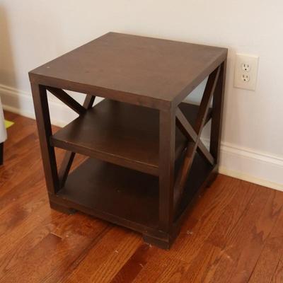 Modern Side Table with Open Shelves