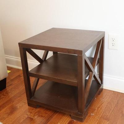 Modern Side Table with Open Shelves