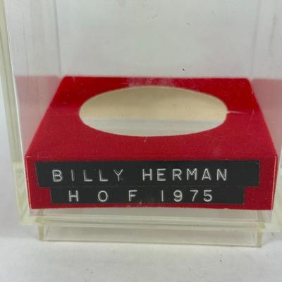 Lot 21: Vintage Billy Herman Autographed Baseball – Baseball Hall of Famer Memorabilia