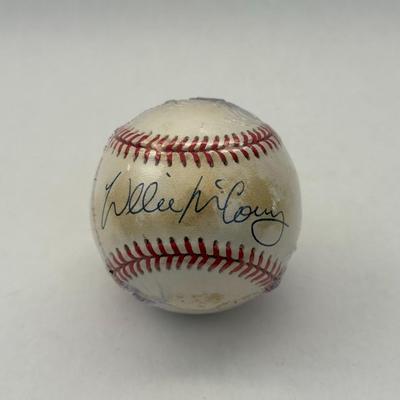 Lot 28: Willie McCovey Autographed Baseball – Hall of Fame Power Hitter & Giants Legend
