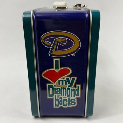 Lot 29: Vintage 2000s Arizona Diamondbacks Metal Lunch Box – MLB Collector’s Item