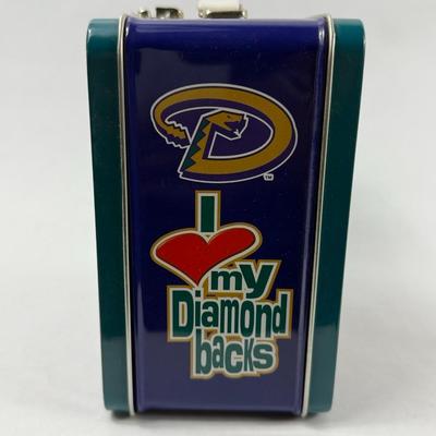 Lot 29: Vintage 2000s Arizona Diamondbacks Metal Lunch Box – MLB Collector’s Item