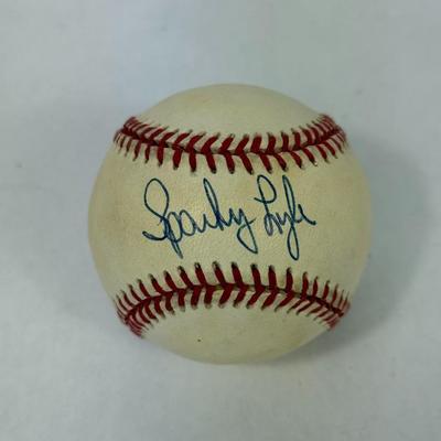 Lot 30: Sparky Lyle Autographed Baseball – Yankees Cy Young Winner & World Series Champion