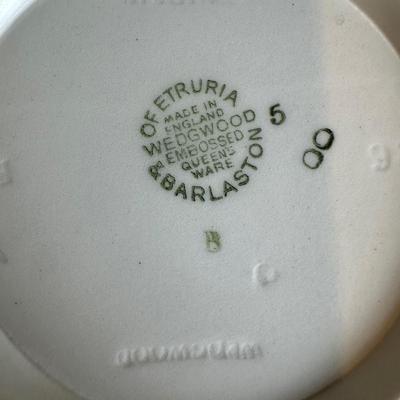 Wedgwood Celadon on Cream Queens Ware