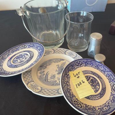 Dishes and Ice Bucket