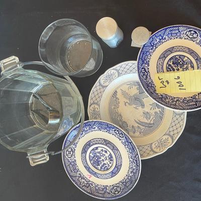 Dishes and Ice Bucket