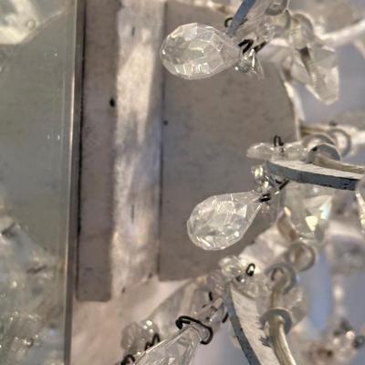 Pair of Restoration Hardware Crystal Wall Sconces