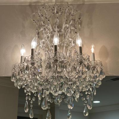 Pair of Restoration Hardware Crystal Wall Sconces