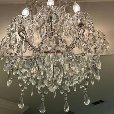 Pair of Restoration Hardware Crystal Wall Sconces