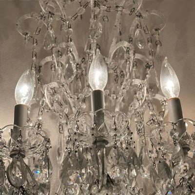Pair of Restoration Hardware Crystal Wall Sconces