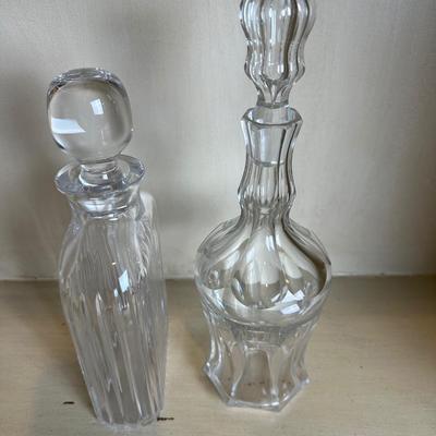 Pair of Glass Decanters