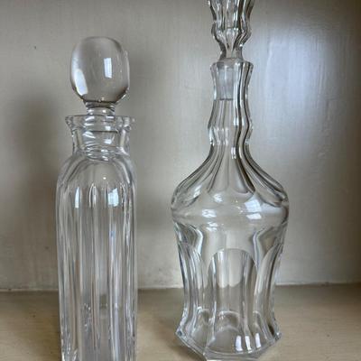Pair of Glass Decanters