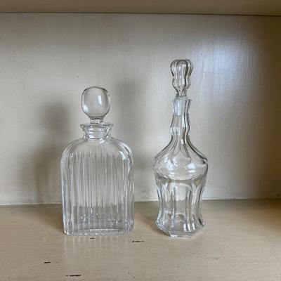 Pair of Glass Decanters