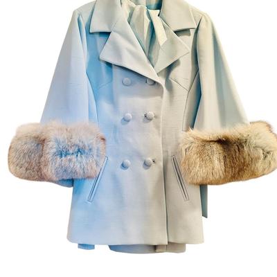 Clothing - Vintage 60’s jacket w/ fox trim size 6-8 estimate