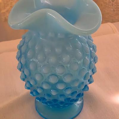 Lot of 3 blue hobnail