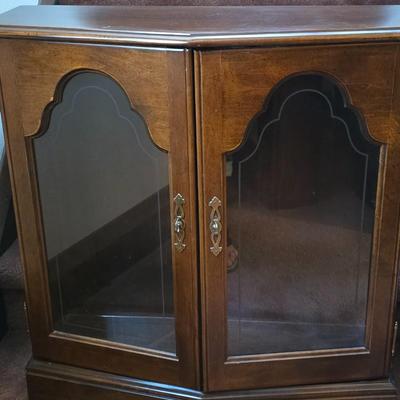 Curio cabinet with light