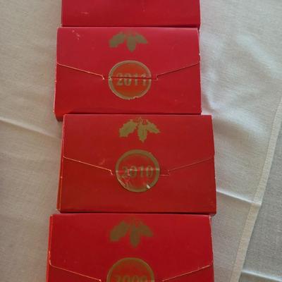 Bing & Grondahl Copenhagen porcelain teardrop ornaments