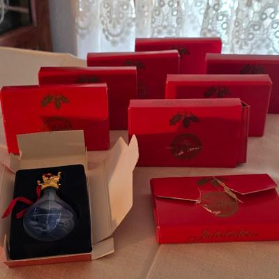 Bing & Grondahl Copenhagen porcelain teardrop ornaments