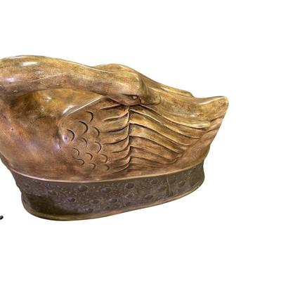 Decor XL Carved Wood Swan