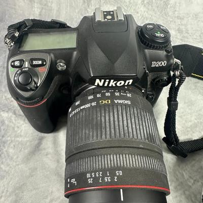 Lot 2: Nikon D200 Camera with Sigma DG Lens