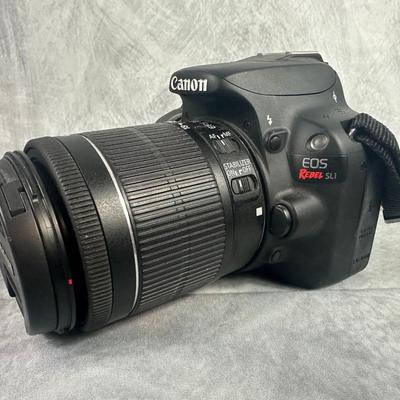 Lot 3: Canon EOS Rebel SL1 Camera with Canon Zoom Lens