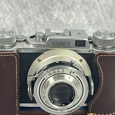 Lot 14: Vintage Edinex Camera with Case