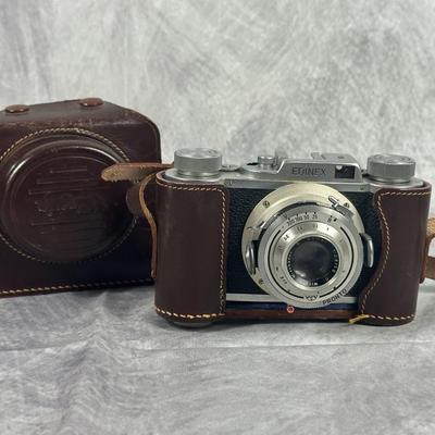 Lot 14: Vintage Edinex Camera with Case