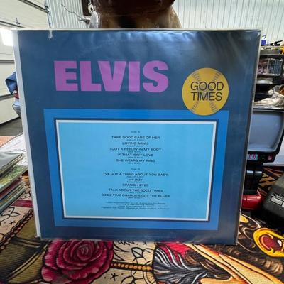 Sale Photo Thumbnail #77: "Good Times" by Elvis Presley, an LP record released by RCA. 
Here is more information about the album:
Release Date & Recording Location: "Good Times" is Elvis Presley's twentieth studio album, released on March 20, 1974. The songs were recorded during s