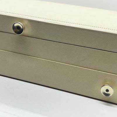 Lot 83: Jewelry Box LOADED with Vintage Costume Jewelry! Necklaces, Pins, Earrings and More!