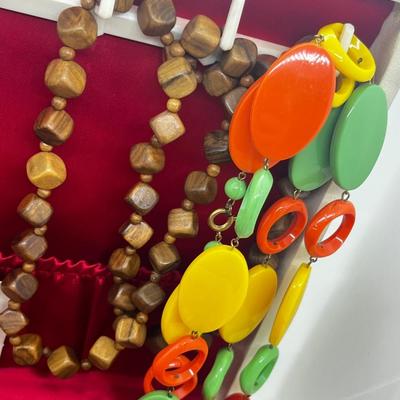Lot 83: Jewelry Box LOADED with Vintage Costume Jewelry! Necklaces, Pins, Earrings and More!