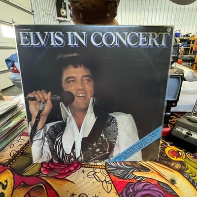 Sale Photo Thumbnail #78: "Elvis In Concert", a live album by Elvis Presley released posthumously in October 1977 by RCA Records. 
Here are some details about the album:
Release & Context: It was released in conjunction with a CBS-TV special of the same name, featuring some of Elv