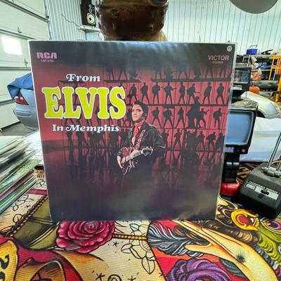 Sale Photo Thumbnail #172: From Elvis in Memphis" by Elvis Presley. 
Here's some information about this iconic album:
Release and Recording: Released by RCA Records on June 2, 1969, it was Elvis's ninth studio album. It marked a significant return to non-soundtrack albums for Presl