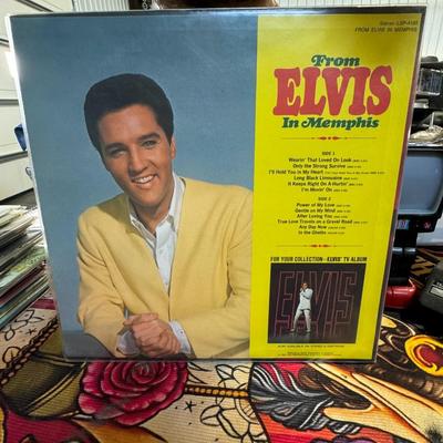 Sale Photo Thumbnail #173: From Elvis in Memphis" by Elvis Presley. 
Here's some information about this iconic album:
Release and Recording: Released by RCA Records on June 2, 1969, it was Elvis's ninth studio album. It marked a significant return to non-soundtrack albums for Presl