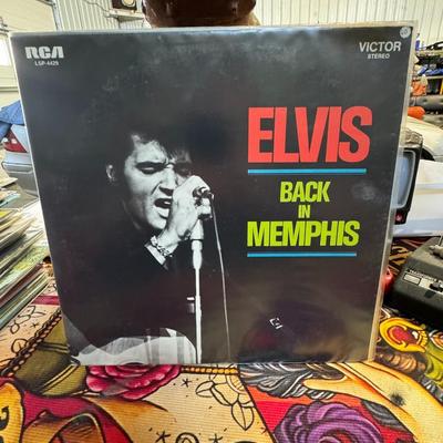 Sale Photo Thumbnail #92: "Elvis – Back In Memphis", a studio album by Elvis Presley. 
Here's more information about the album:
Release Date & Label: It was released in 1970 by RCA Victor with the catalog number LSP-4429.
Origin: This album is actually the studio album portion o
