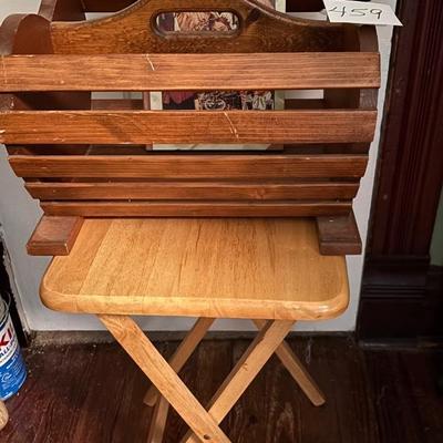 Magazine Rack and TV Tray