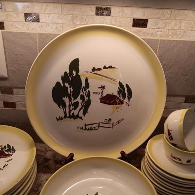 HUGE SET OF POTTERY DINNERWARE