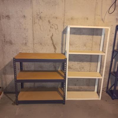 2 STORAGE SHELVES