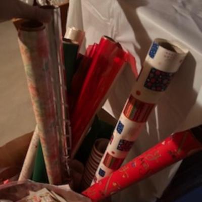 GIFT WRAP, BOWS, BAGS & A HAT BOX