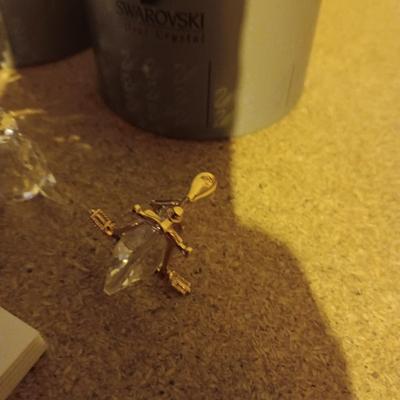 3 MINIATURE SWAROVSKI CRYSTAL FIGURINES