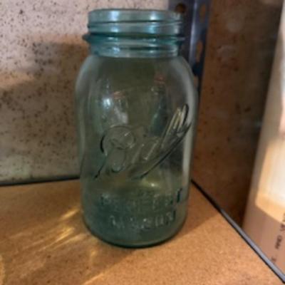 VINTAGE PINT AND QUART CANNING JARS