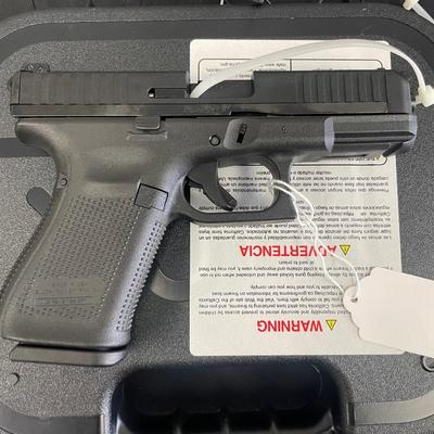 Sale Photo Thumbnail #24: MANUFACTURER: GLOCK
FAMILY: G44 Series
MODEL: G44
TYPE: Semi-Auto Pistol
ITEM GROUP: Centerfire Polymer Pistols
ACTION: Safe Action
CALIBER/GAUGE: 22 LR
FINISH: nDLC
FINISH TYPE: Black
FRAME: Polymer Frame
BARREL: 4.02"
OVERALL LENGTH: 7.28"
CAPACITY: 10 