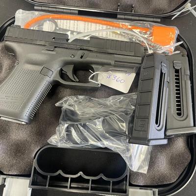 Sale Photo Thumbnail #25: MANUFACTURER: GLOCK
FAMILY: G44 Series
MODEL: G44
TYPE: Semi-Auto Pistol
ITEM GROUP: Centerfire Polymer Pistols
ACTION: Safe Action
CALIBER/GAUGE: 22 LR
FINISH: nDLC
FINISH TYPE: Black
FRAME: Polymer Frame
BARREL: 4.02"
OVERALL LENGTH: 7.28"
CAPACITY: 10 