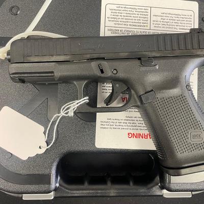 Sale Photo Thumbnail #23: MANUFACTURER: GLOCK
FAMILY: G44 Series
MODEL: G44
TYPE: Semi-Auto Pistol
ITEM GROUP: Centerfire Polymer Pistols
ACTION: Safe Action
CALIBER/GAUGE: 22 LR
FINISH: nDLC
FINISH TYPE: Black
FRAME: Polymer Frame
BARREL: 4.02"
OVERALL LENGTH: 7.28"
CAPACITY: 10 