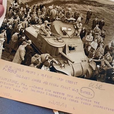 Large B&W Photos - WWII Tank Production - Locomotive Plants