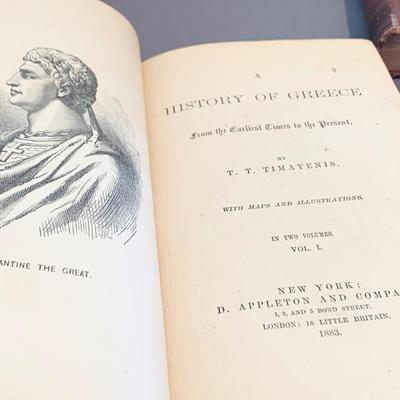 1883 History of Greece - 2 Volumes - Timayenis