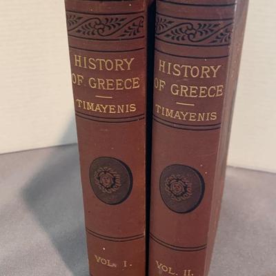 1883 History of Greece - 2 Volumes - Timayenis