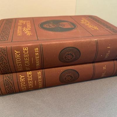 1883 History of Greece - 2 Volumes - Timayenis