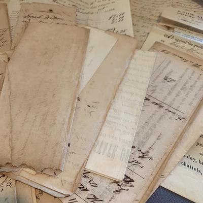 Mid 1800s Alabama Court Documents Ephemera Lot