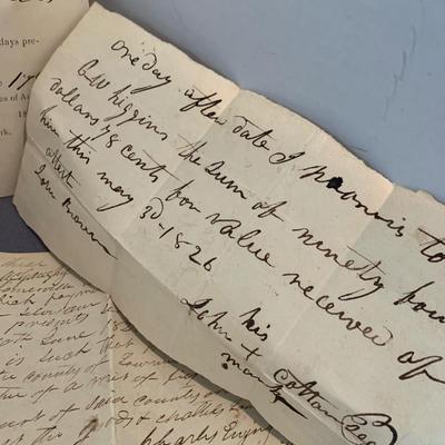 Mid 1800s Alabama Court Documents Ephemera Lot